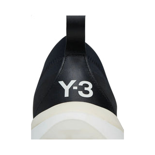 Tenis Unisex adidas Y-3 Qisan Cozy II Black Cream White vista atras