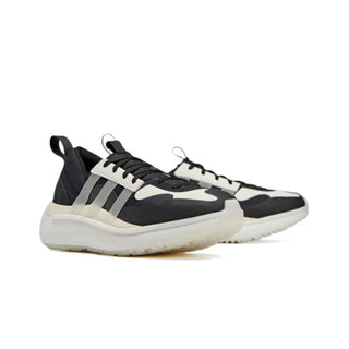 Tenis Unisex adidas Y-3 Qisan Cozy II Black Cream White vista par frontal