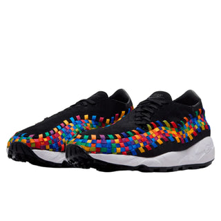 Tenis Unisex Nike Air Footscape Woven Negro Multicolor vista par frontal