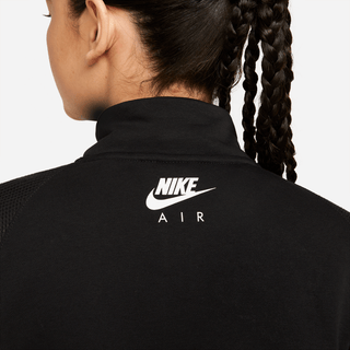 Nike Sportswear Air Prenda para la parte superior de vellón con 1/4 de cierre para mujer, nike sudadera mujer, sudadera nike para mujer, sudadera nike negra para mujer